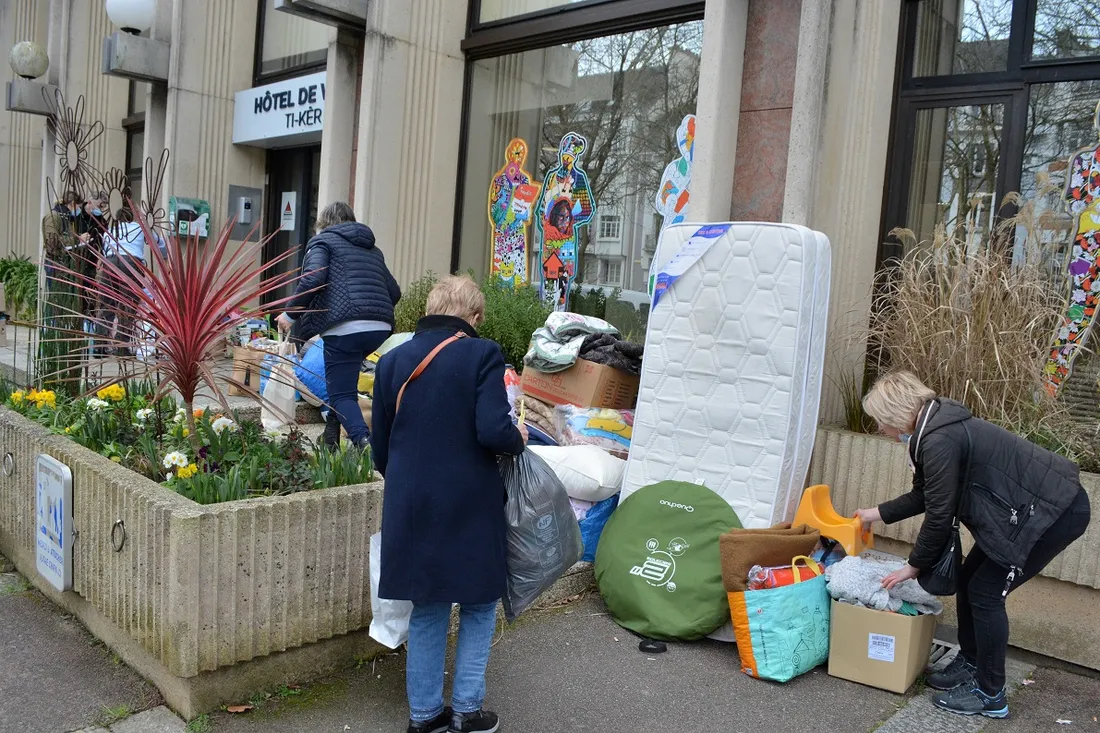 Collecte de dons à Lorient